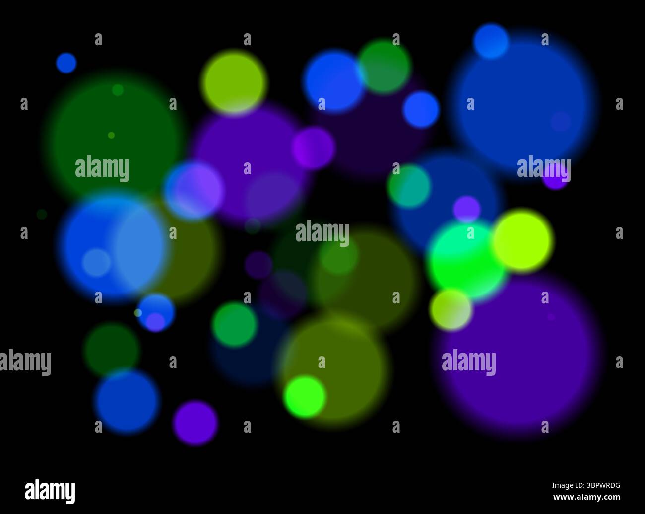 Colorful blurred circles with smooth glow and layered transparency on ...