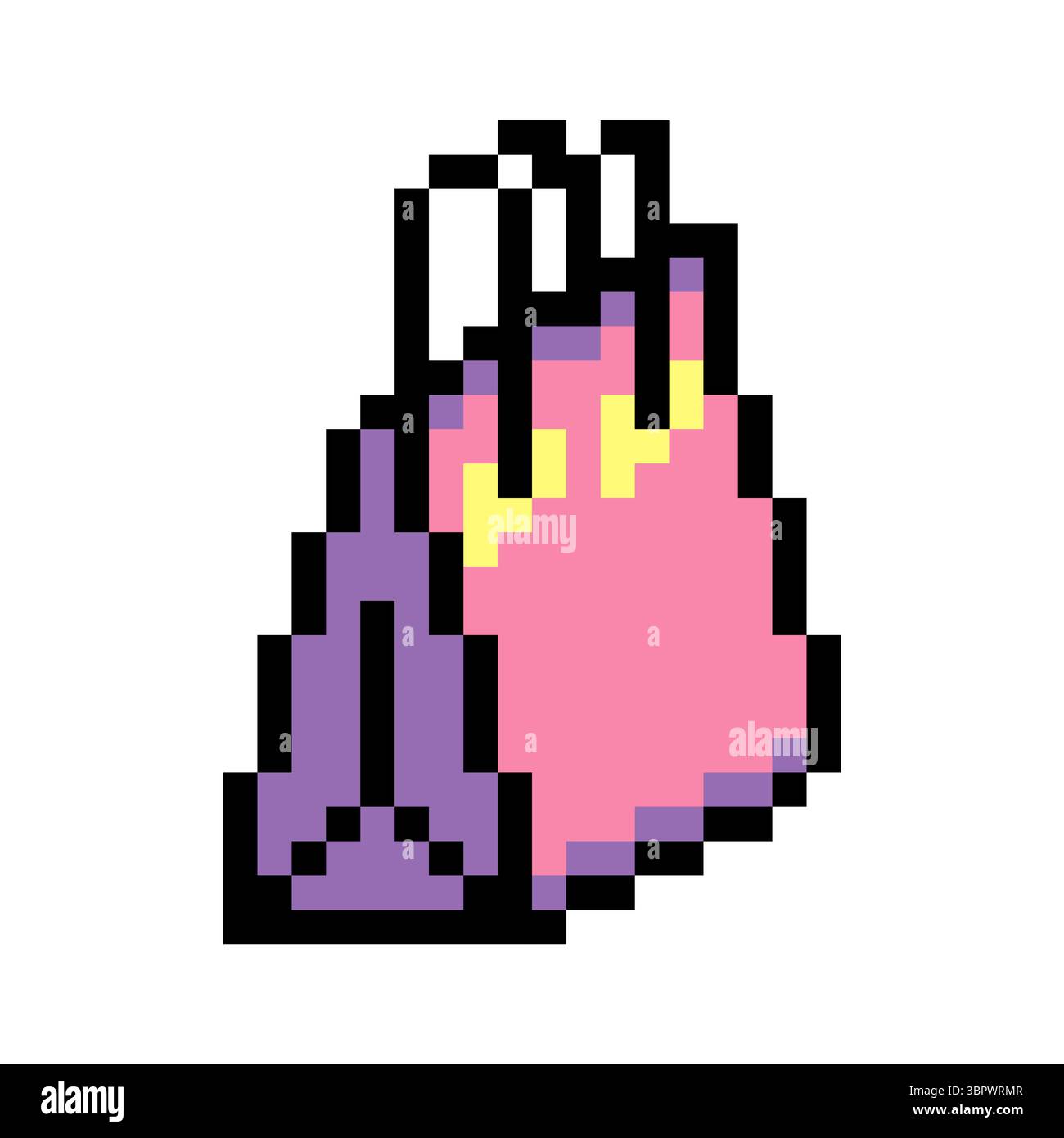 Paper bag in pixel art style Stock Vector