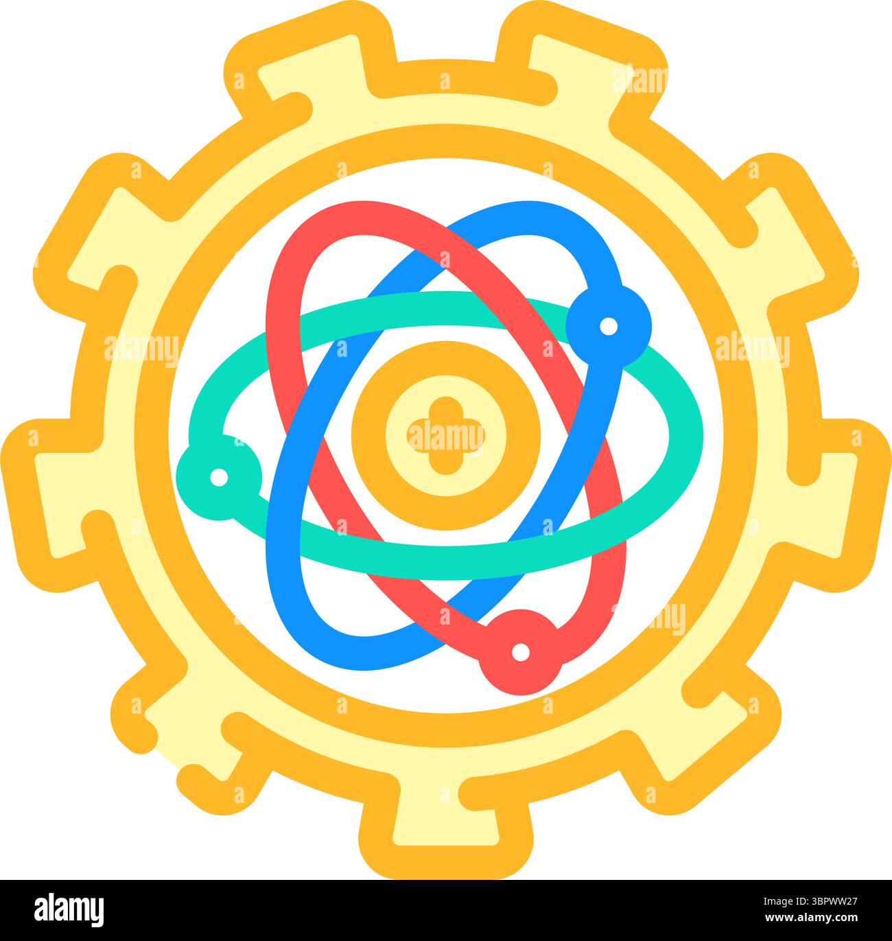 hardware scalability quantum computer color icon vector illustration ...