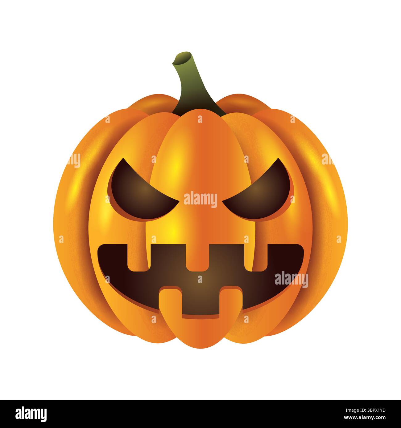 Realistic Jack o lantern vector illustration isolated Stock Vector ...
