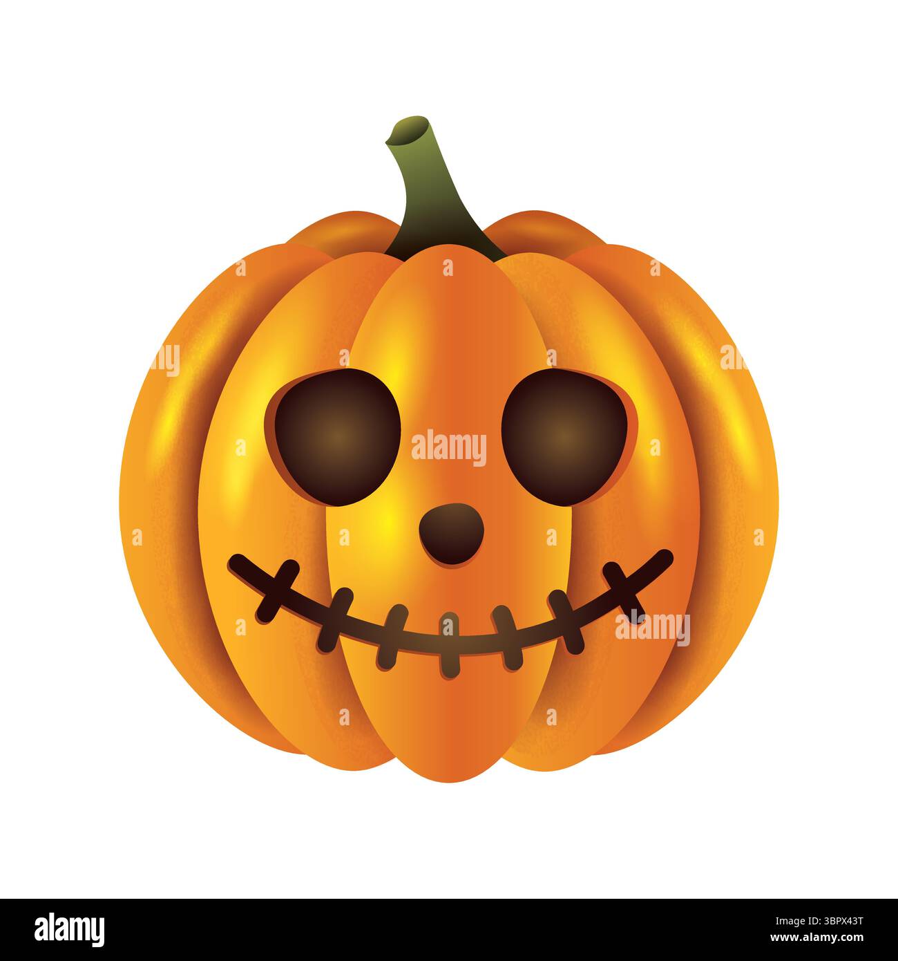 Realistic Jack o lantern vector illustration isolated Stock Vector ...