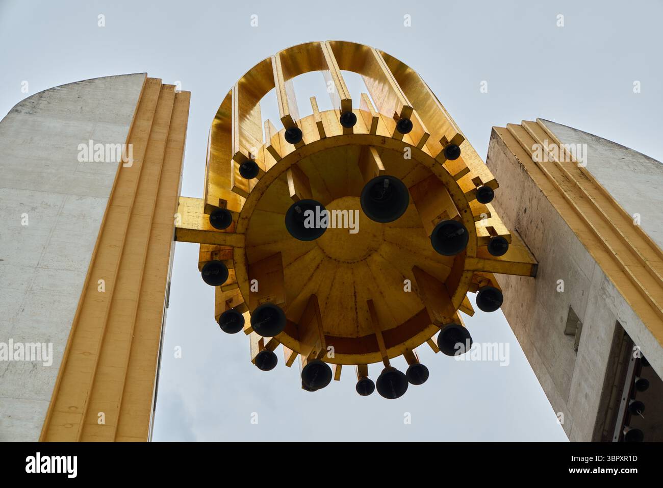 The Golden Bell Structure features an intricate Abstract Design that ...