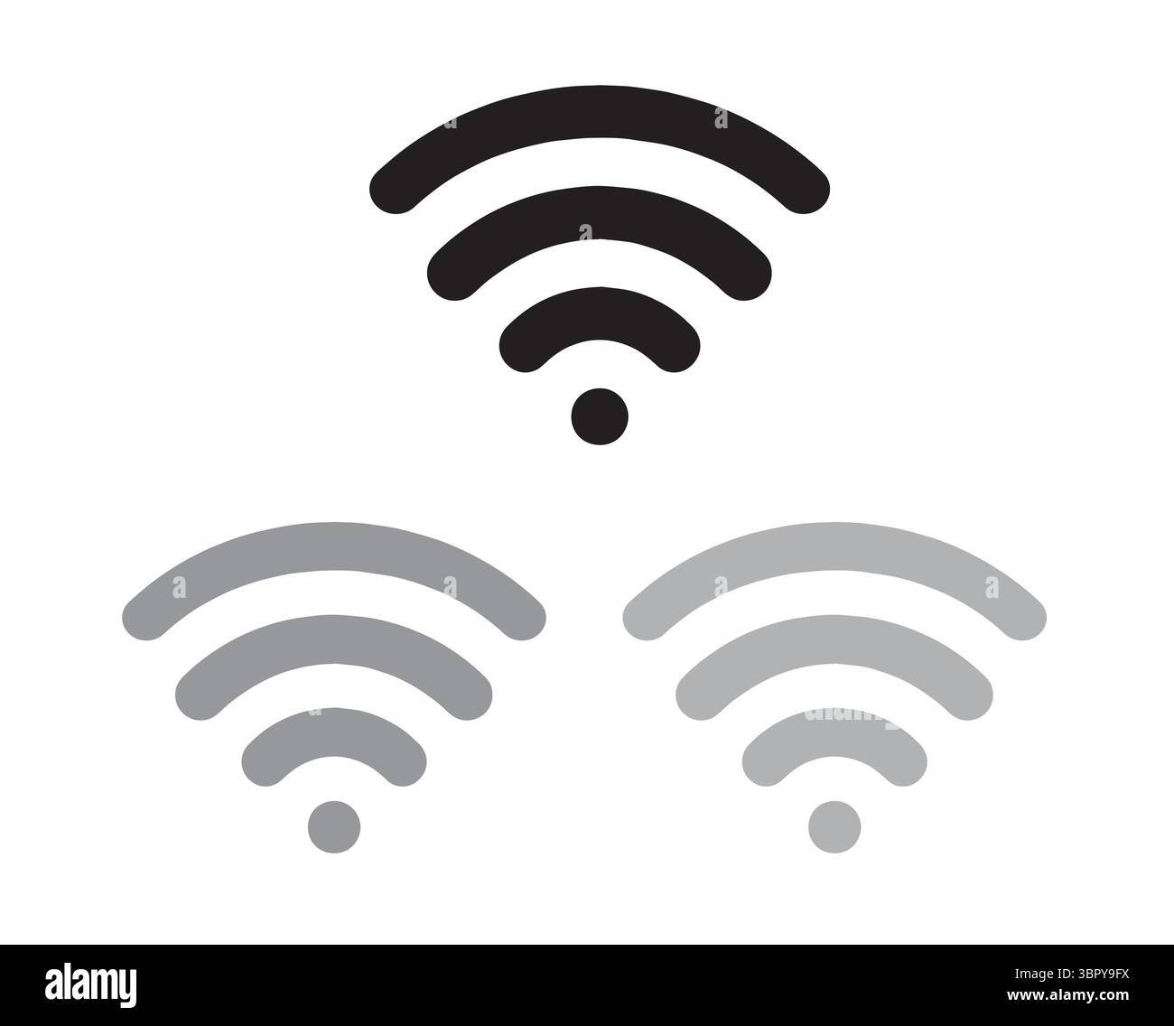 Wifi Vector Icon Design Stock Vector