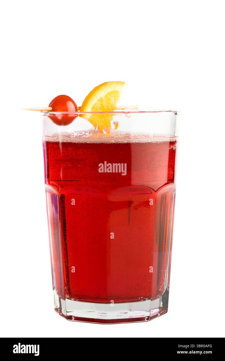Summer party red drink Cut Out Stock Images & Pictures - Alamy