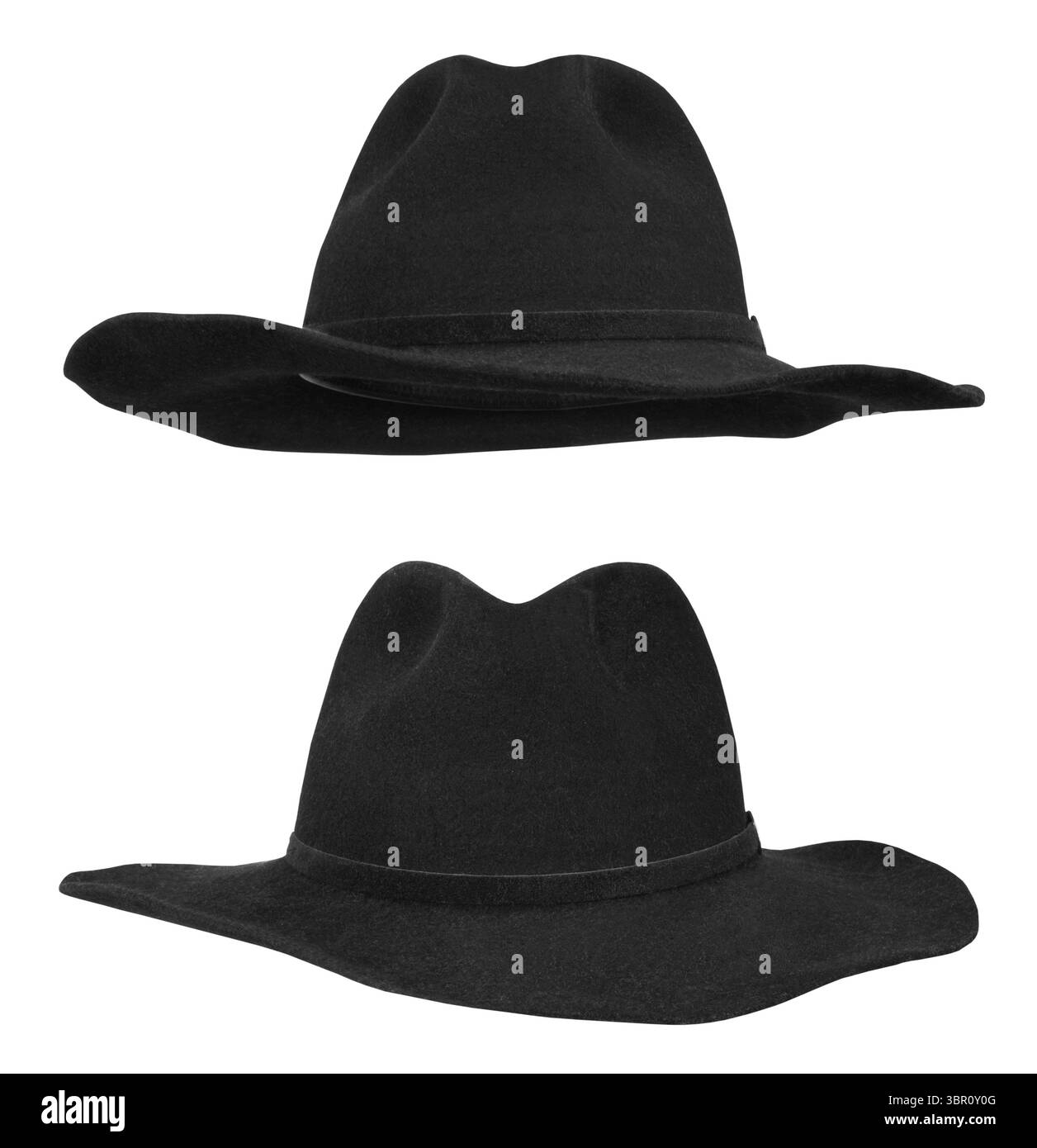 Black hat isolated on white background Stock Photo - Alamy
