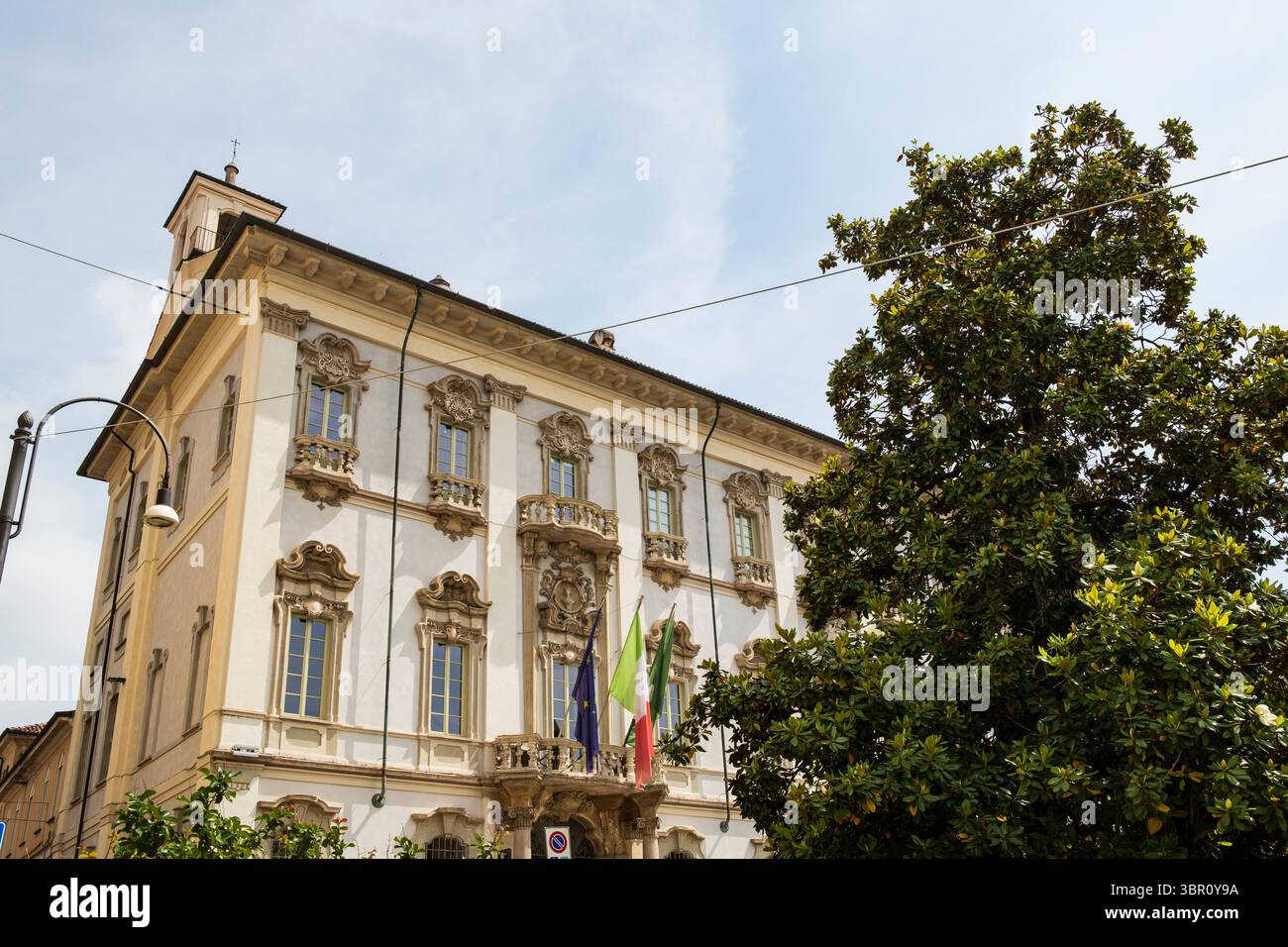 Municipality of Pavia, Town Hall in Pavia, Italy Stock Photo