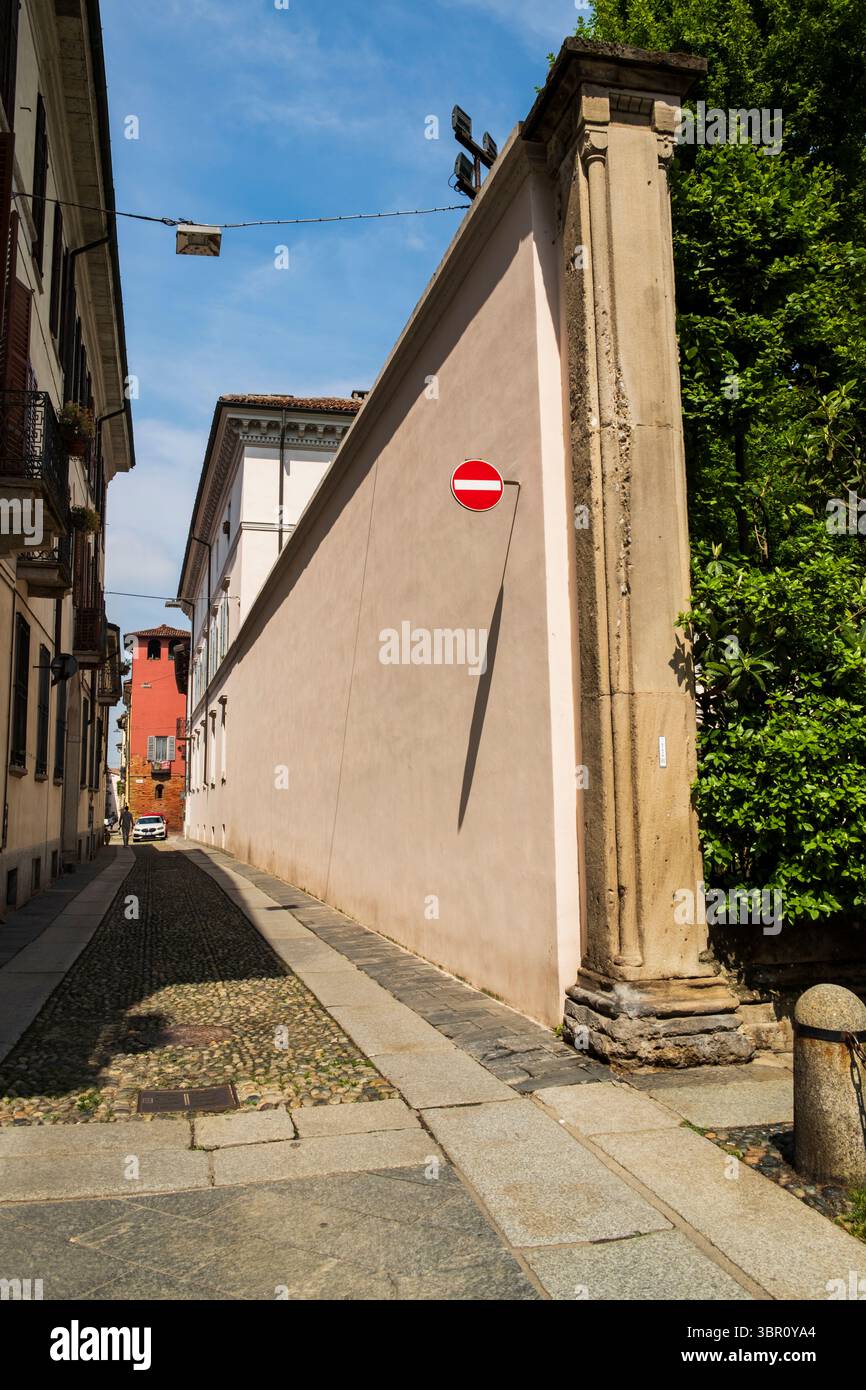 Via Severino Capsoni, Pavia, Italy Stock Photo