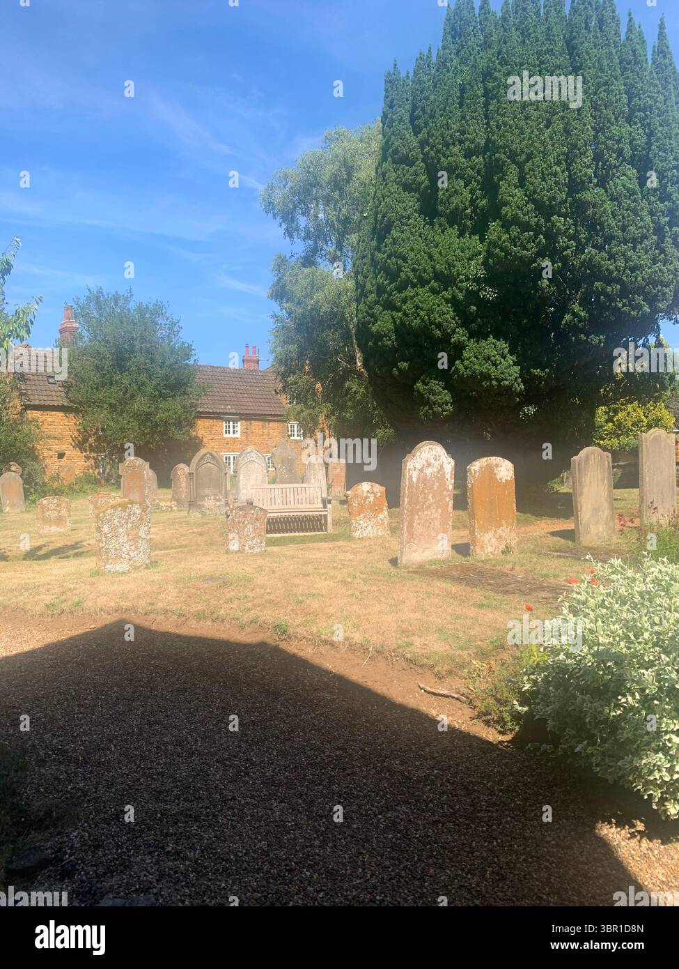 Ecton Northampton Northamptonshire American  Benjamin Franklin Plaque Robert Franklin famous founding fathers statesman diplomat inventor - Smartphone Captured Stock Image