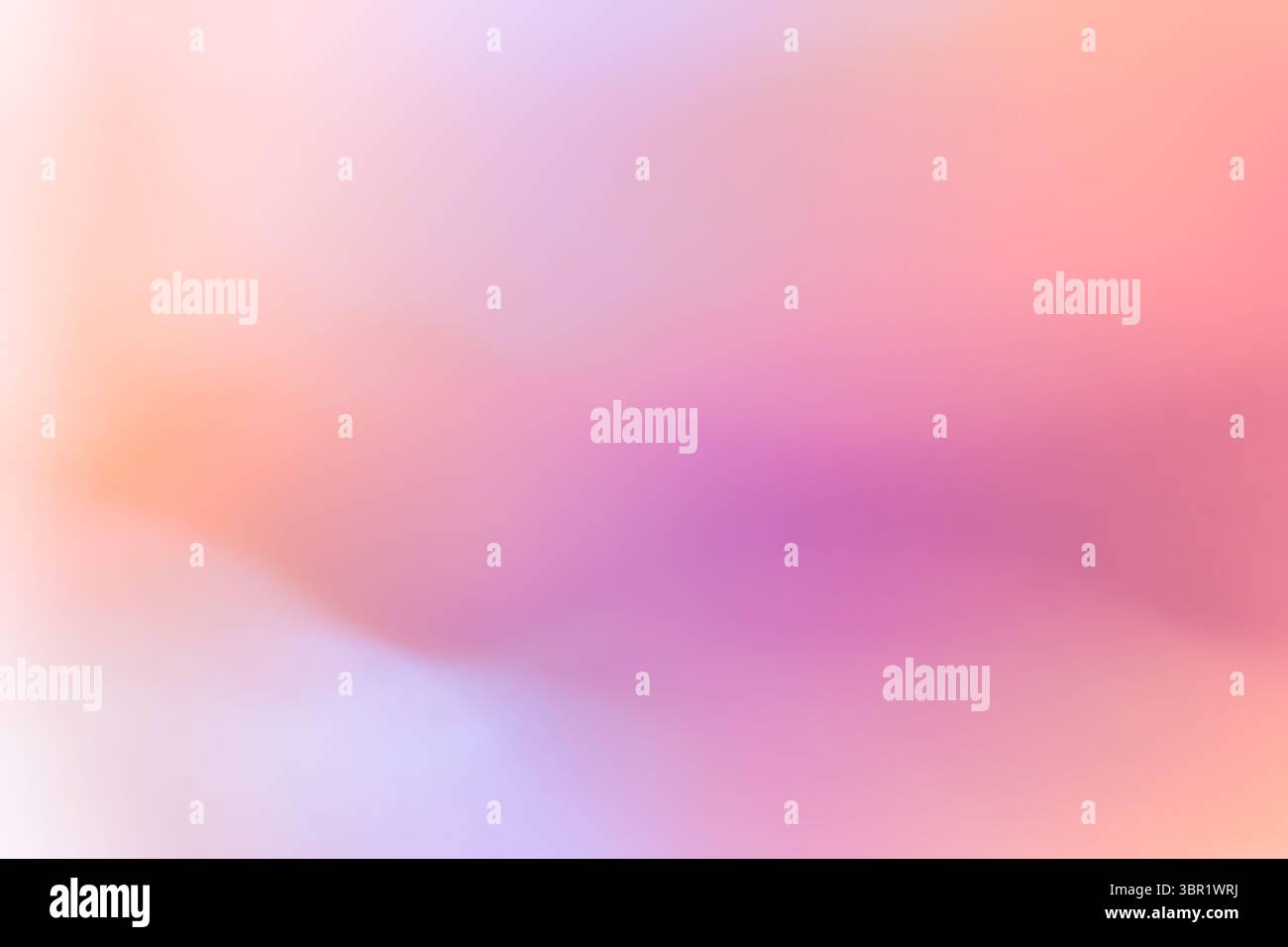Delicate pastel gradient blending soft peach, rose and lavender hues into a tranquil digital canvas for modern designno Stock Photo