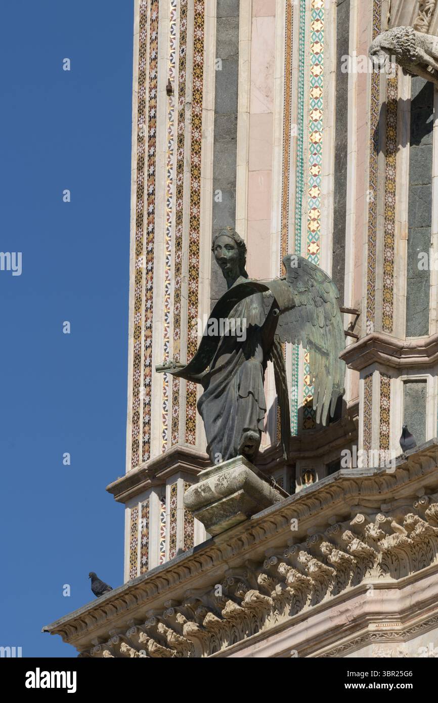 Bronze statue of the angel, representing Saint Matthew the Apostle ...