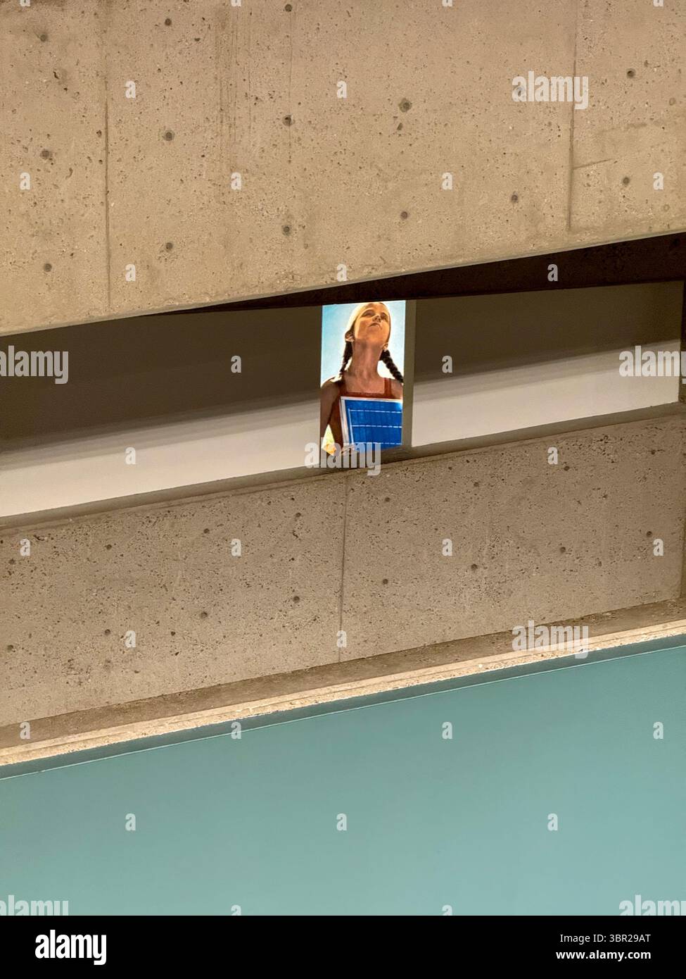 Interior of the Tucson Museum of Art in Arizona, with it's multi-level ...