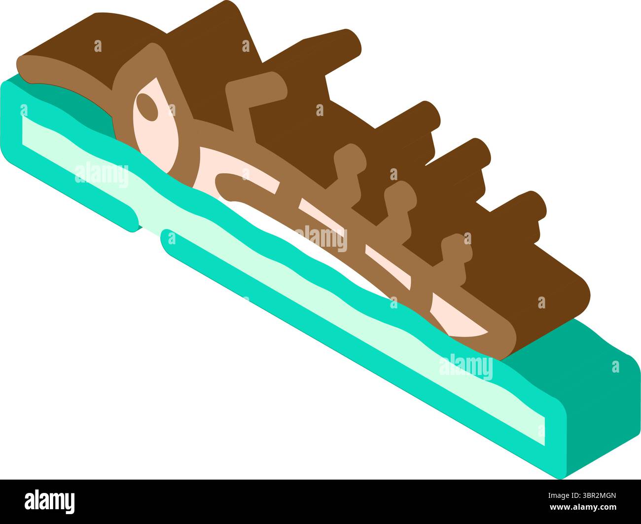 dead insects soil surface isometric icon vector illustration Stock ...