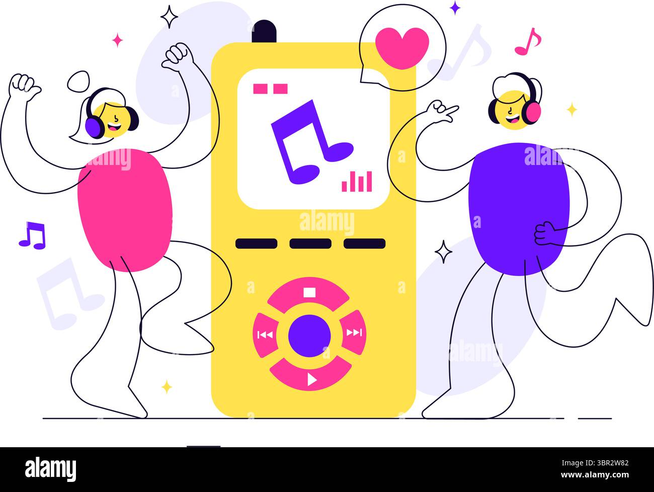 Viral Tunes Vector Illustration Featuring Songs that Became Popular with Sound Waves Equalizer, Voice Signal Circle, and Digital Visualization Sound Stock Vector