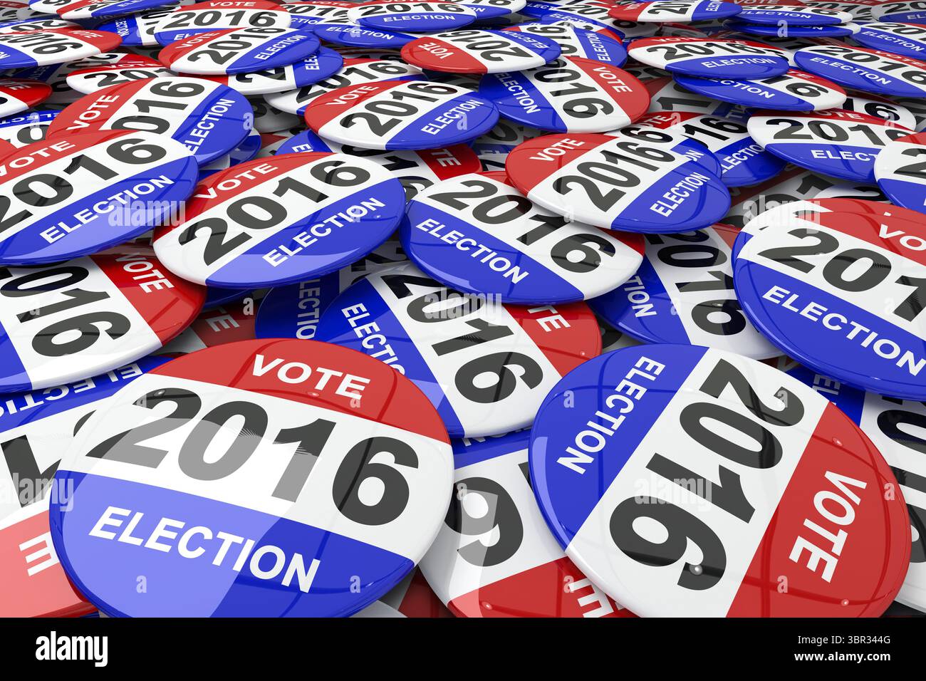 Badge vote 2016 for election Stock Photo