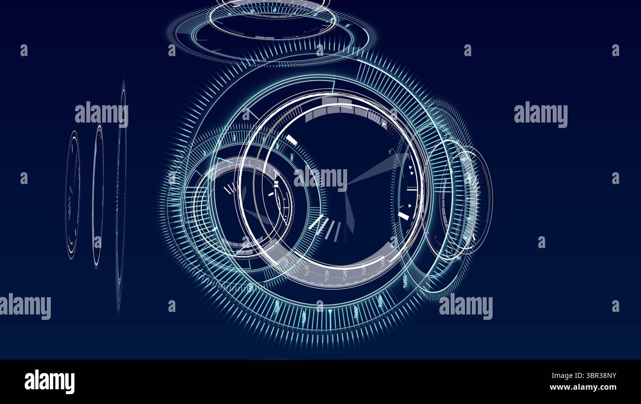 Blue background interface hi-res stock photography and images - Alamy