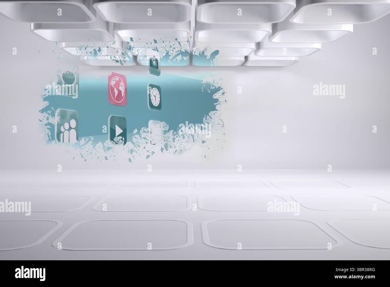 Splash showing applications Stock Photo