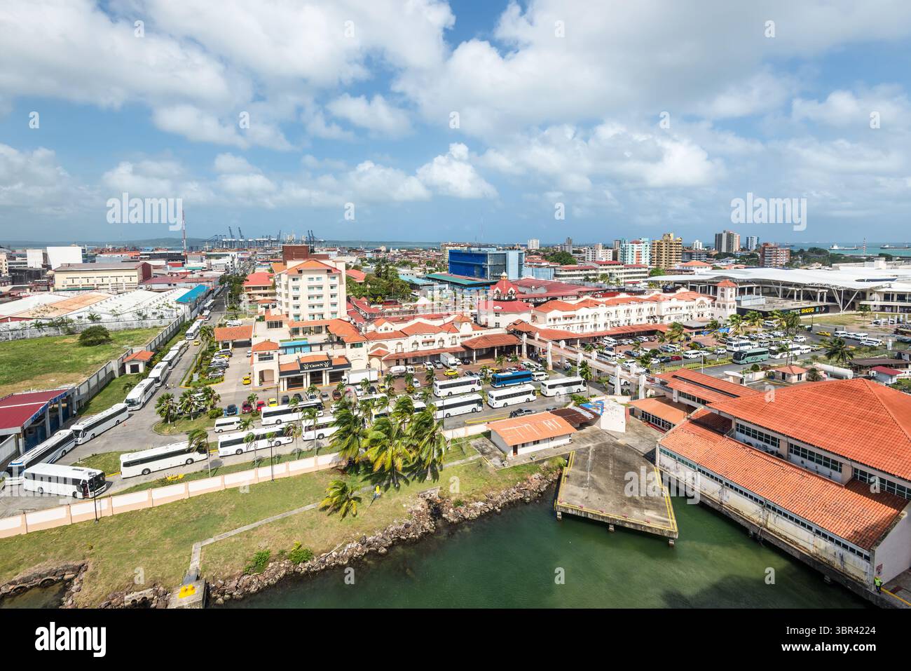 Colon, Panama - April 13, 2024: Wide angle view of the Cruise Terminal ...