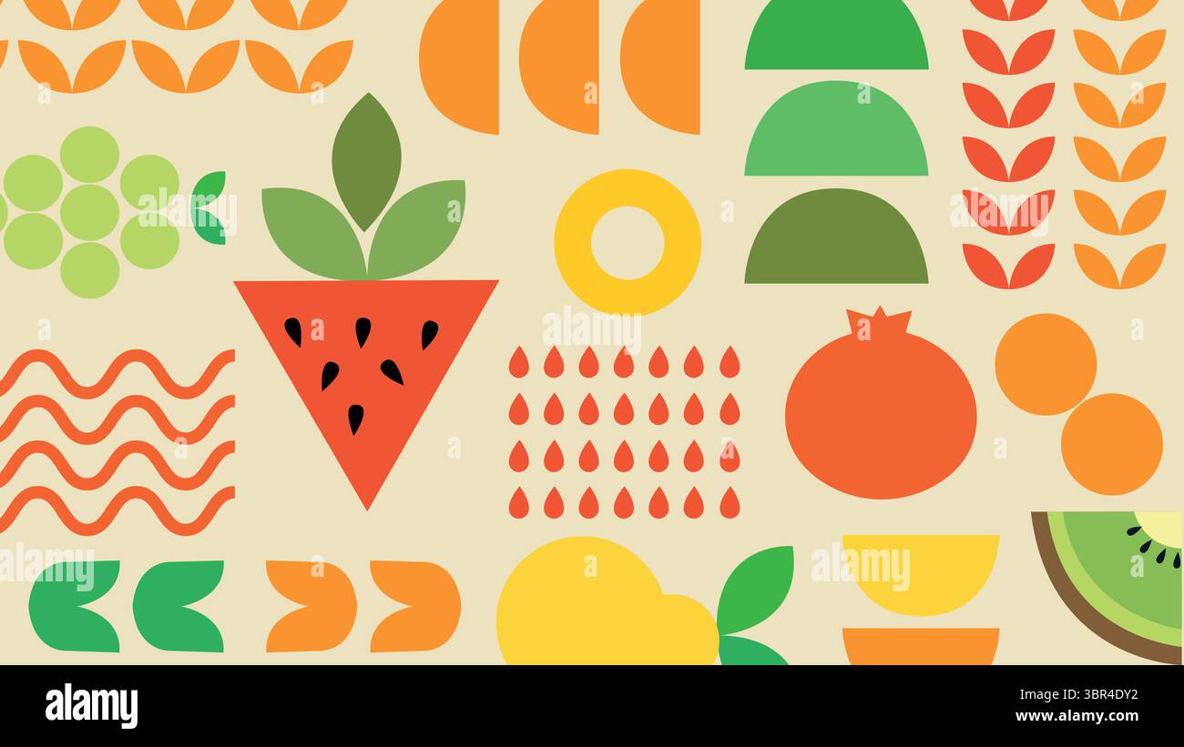 Tropical Summer Icons Background Stock Vector