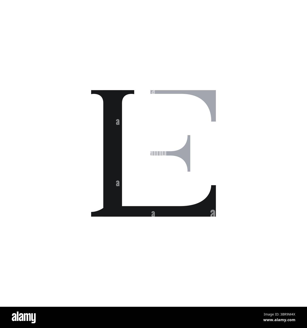 LE Monogram Logo Template vector image. LE Logo Design Creative and Modern Logo Design Stock Vector