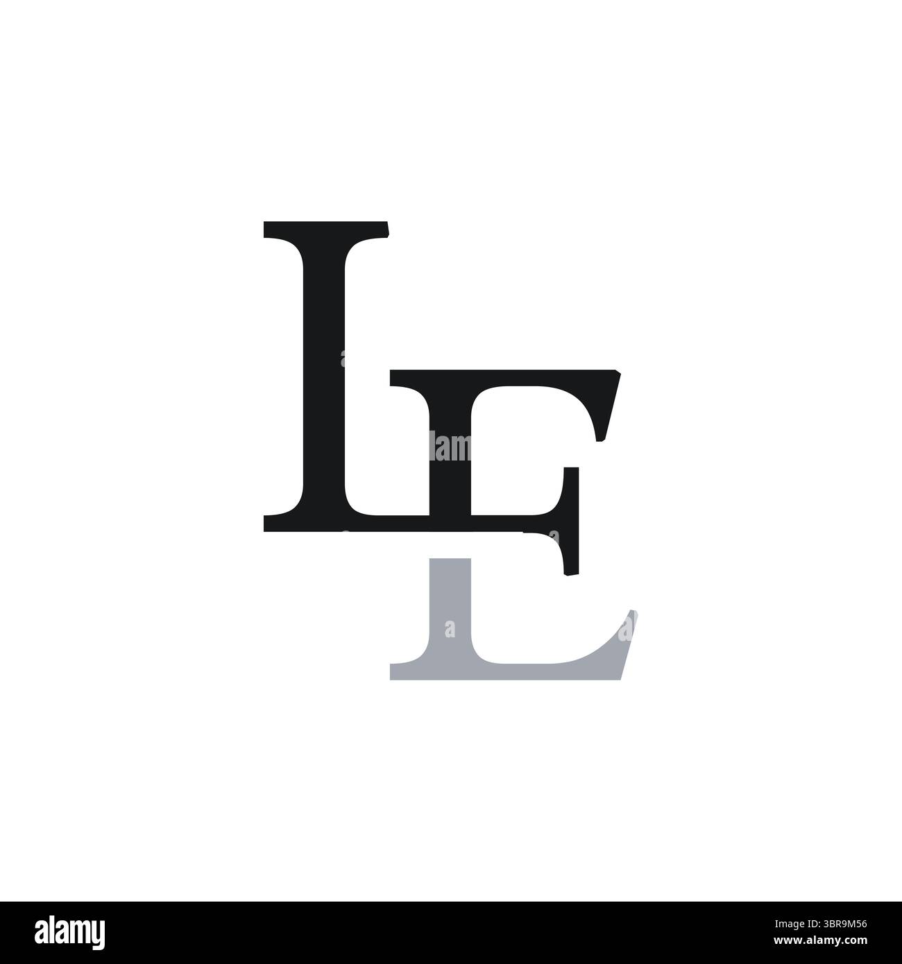 LE Monogram Logo Template vector image. LE Logo Design Creative and Modern Logo Design Stock Vector