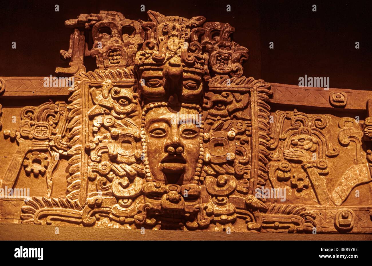 Mexico Mexico city National Museum of Anthropology - Aztec Art Stock Photo