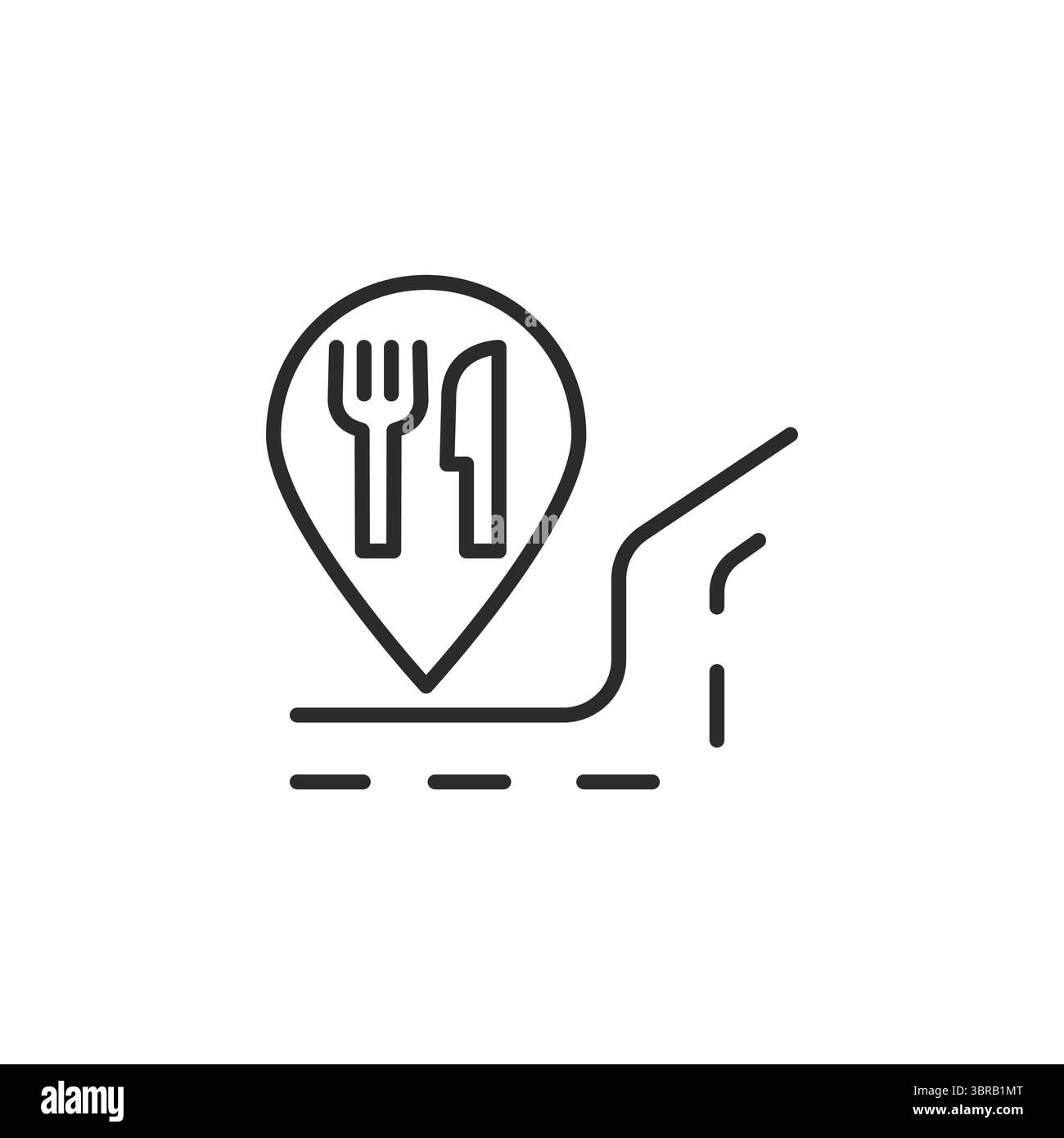 Restaurant Location Icon Stock Vector Image & Art - Alamy