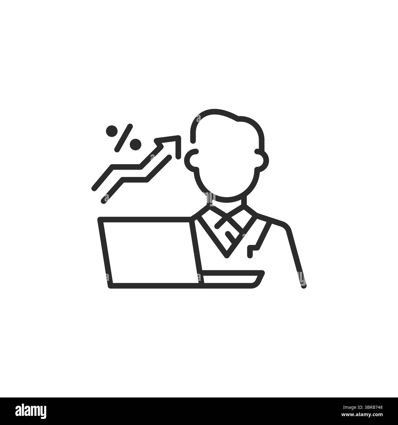 Data analyst with laptop Stock Vector Images - Alamy