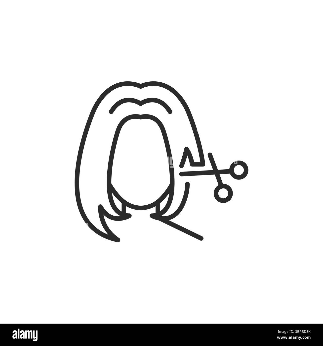 Modern haircut style Black and White Stock Photos & Images - Alamy