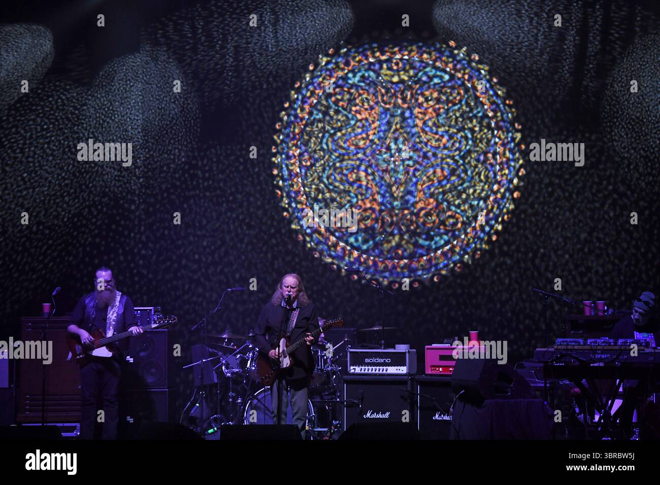 LONDON, ENGLAND - NOVEMBER 06: Kevin Scott, Warren Haynes and Danny Louis of ‘Gov’t Mule’ performing at Palladium on November 06, 2023 in London, England.“EXCLUSIVE! SPECIAL FEES APPLY” CAP/MAR ©MAR/Capital Pictures Stock Photo