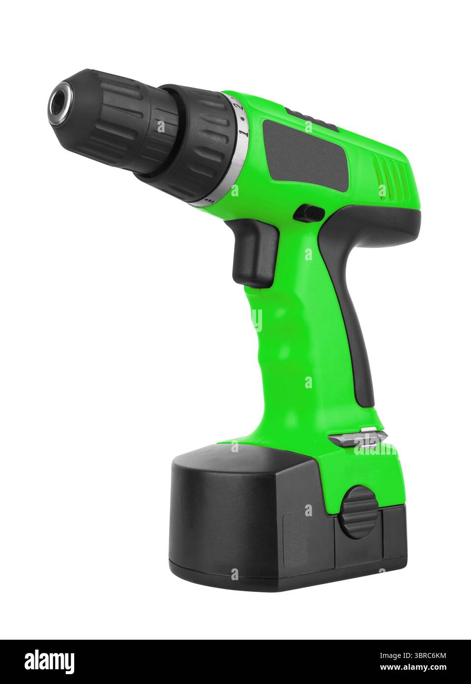 Battery screwdriver or drill isolated on white background Stock Photo