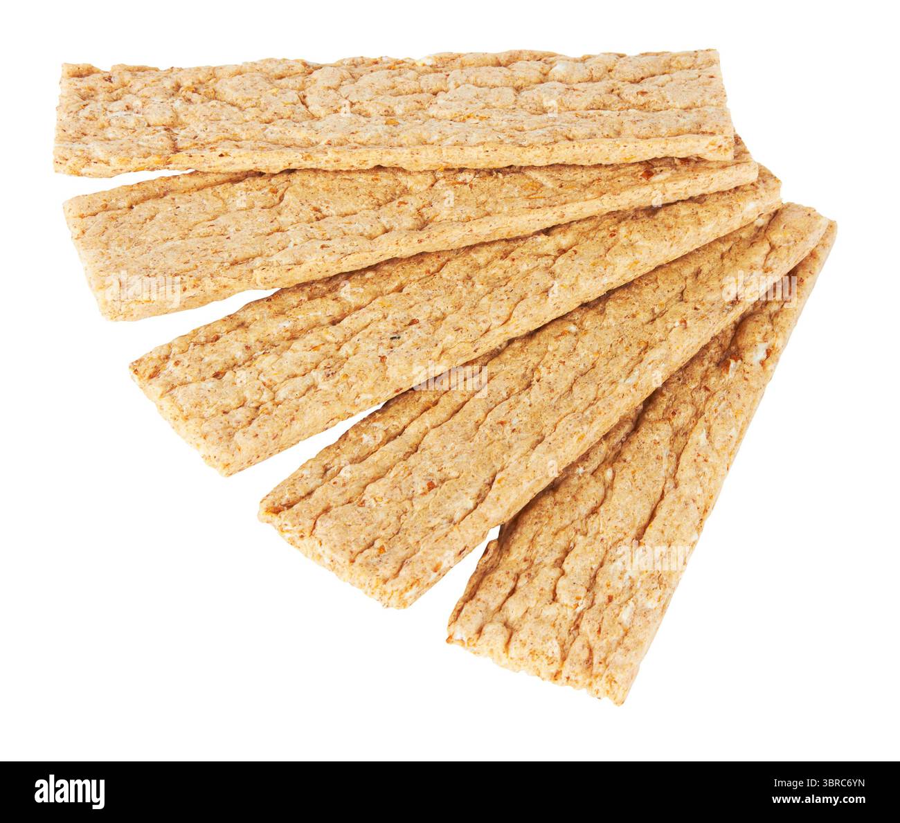 Bread crisps isolated on a white background Stock Photo