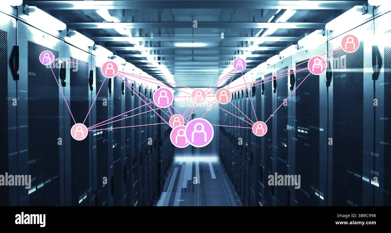 Glowing corridor server racks hi-res stock photography and images - Alamy