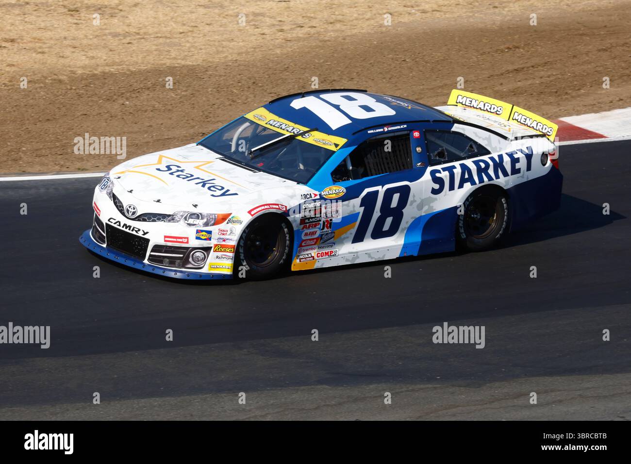SONOMA, CA - JULY 11: William Sawalich (#18 Starkey Toyota) in turn 2 ...