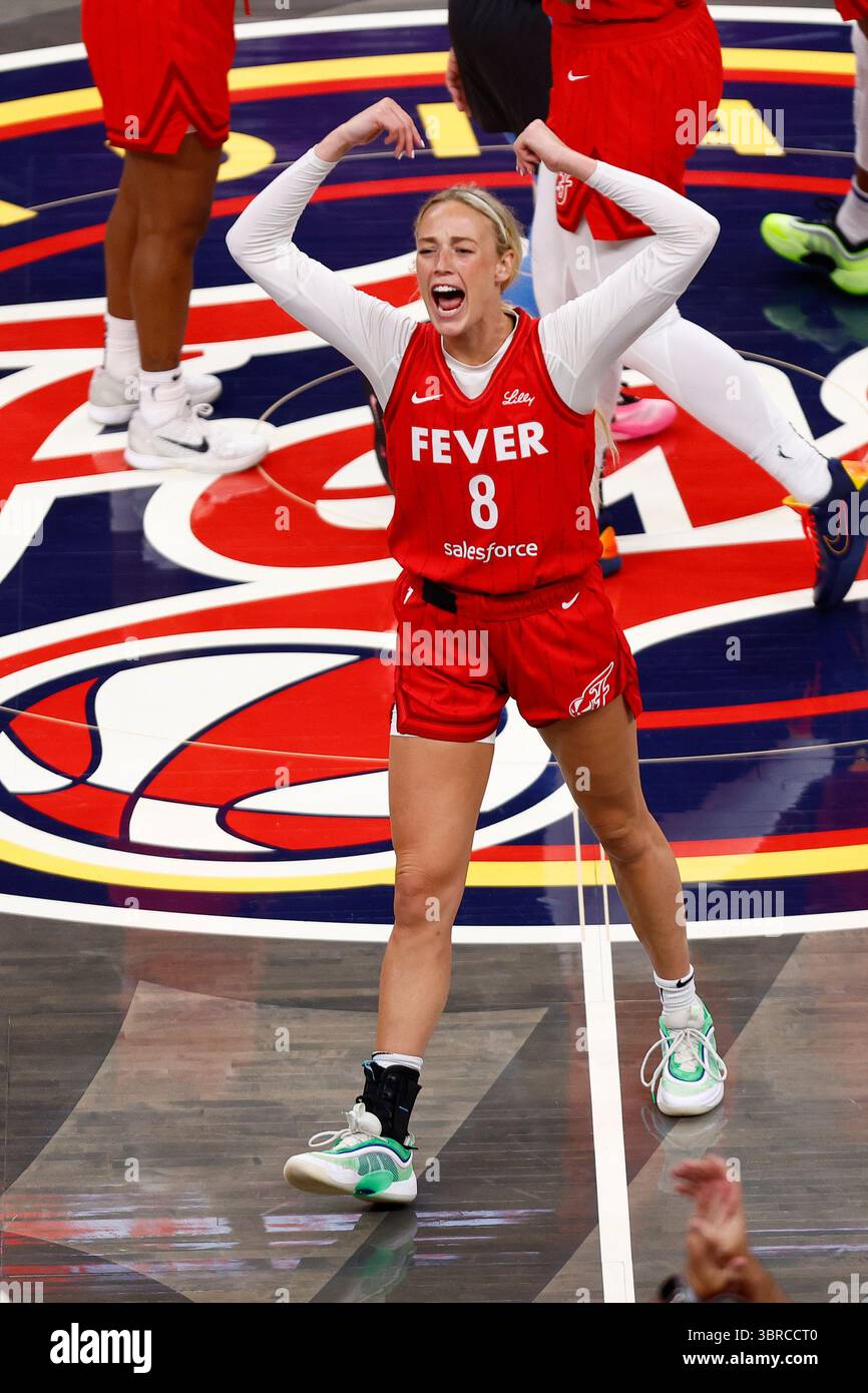 INDIANAPOLIS, IN - JULY 11: Indiana Fever guard Sophie Cunningham (8 ...