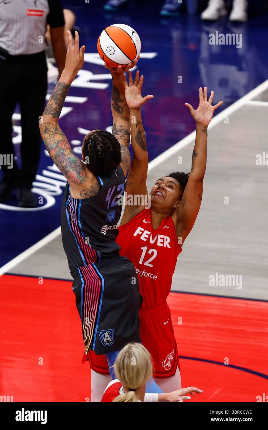 INDIANAPOLIS, IN - JULY 11:Indiana Fever forward Damiris Dantas (12 ...