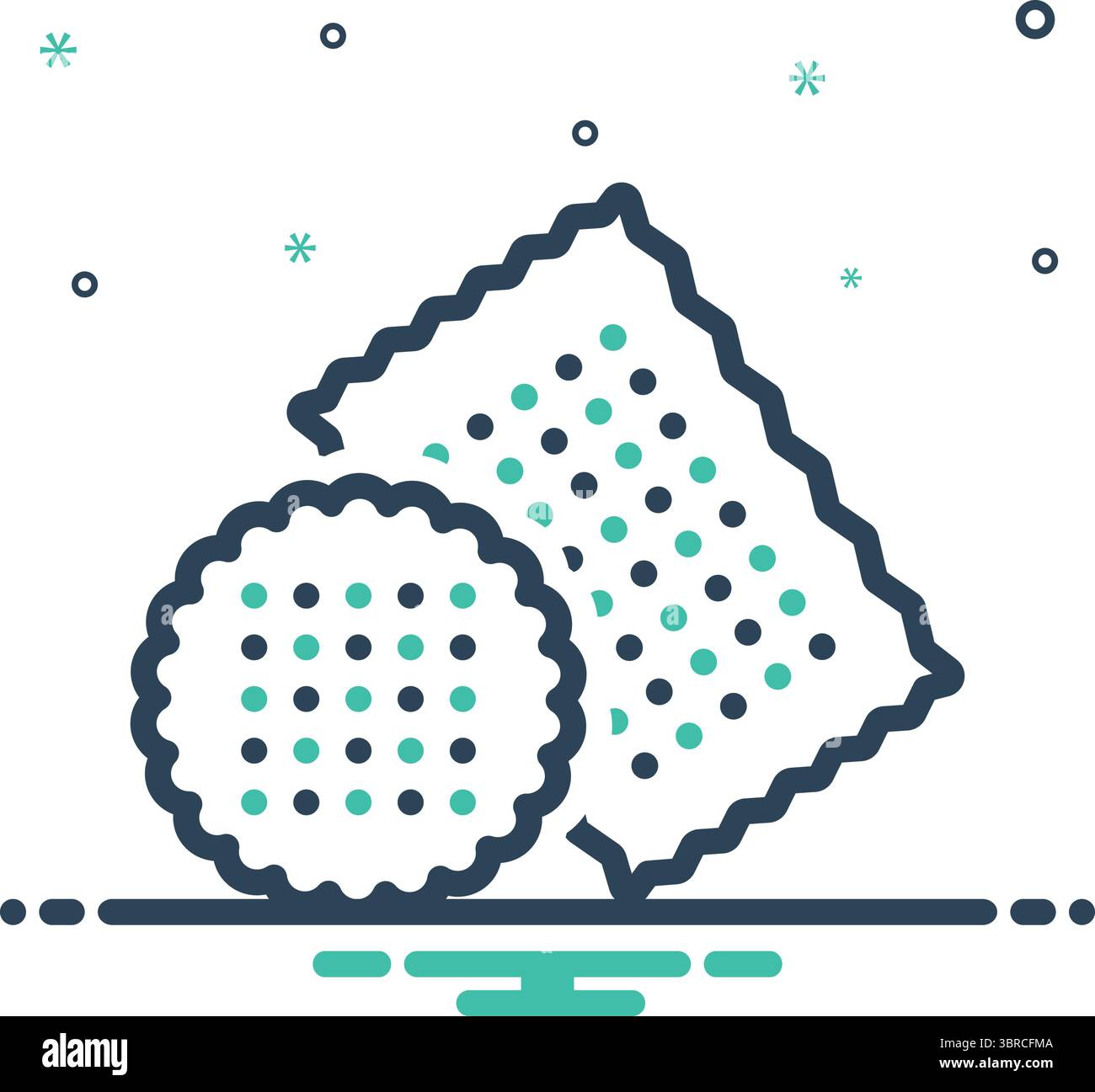 Icon for biscuit, cracker Stock Vector