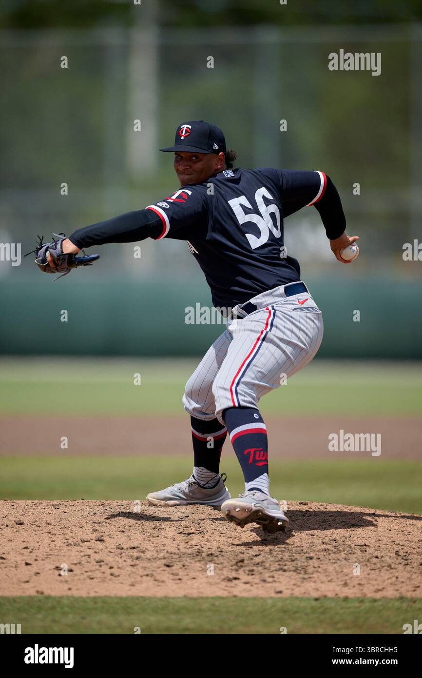 FCL Twins pitcher Leonardo Rondon (56) during an MiLB Florida Complex ...