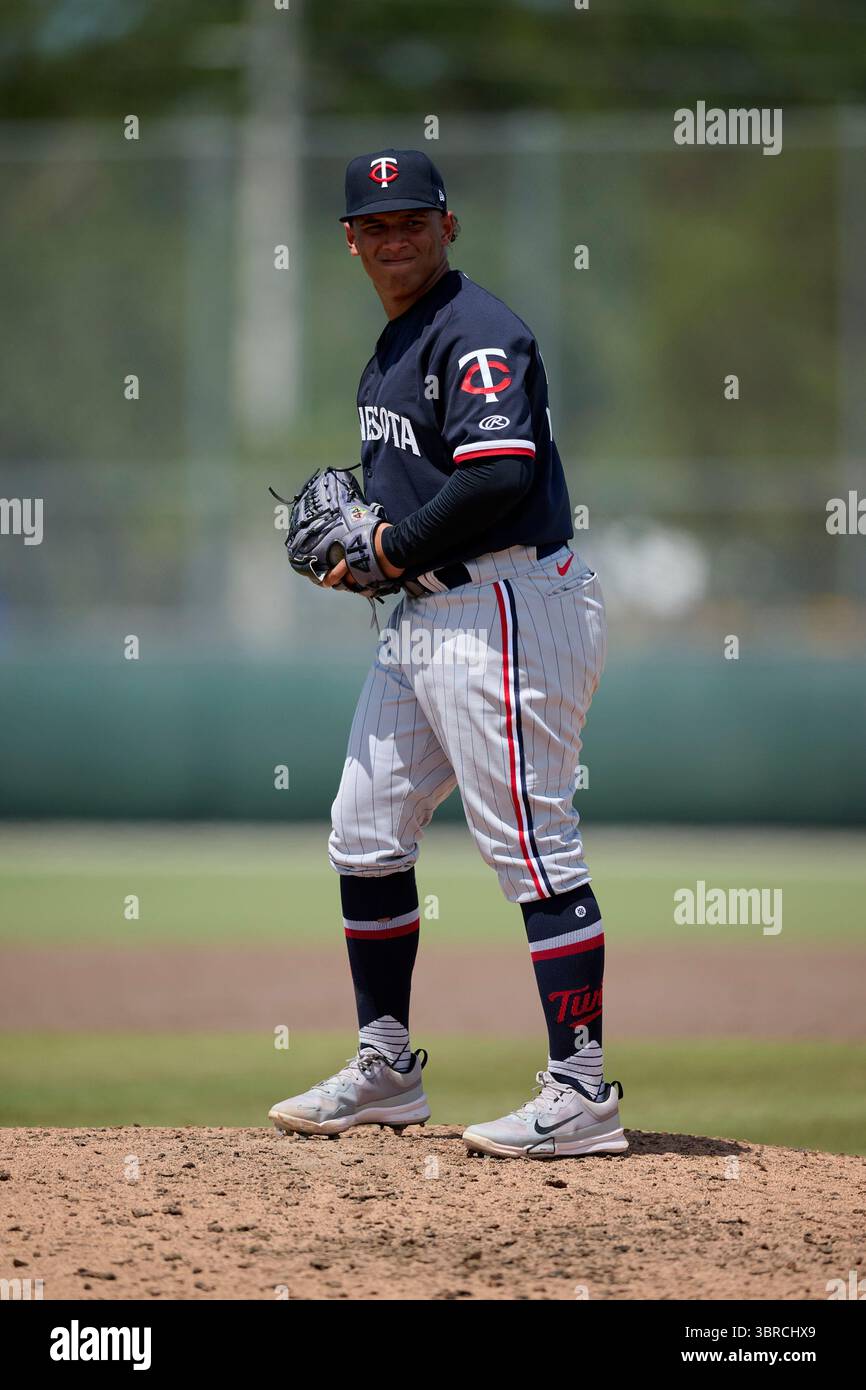 FCL Twins pitcher Leonardo Rondon (56) during an MiLB Florida Complex ...