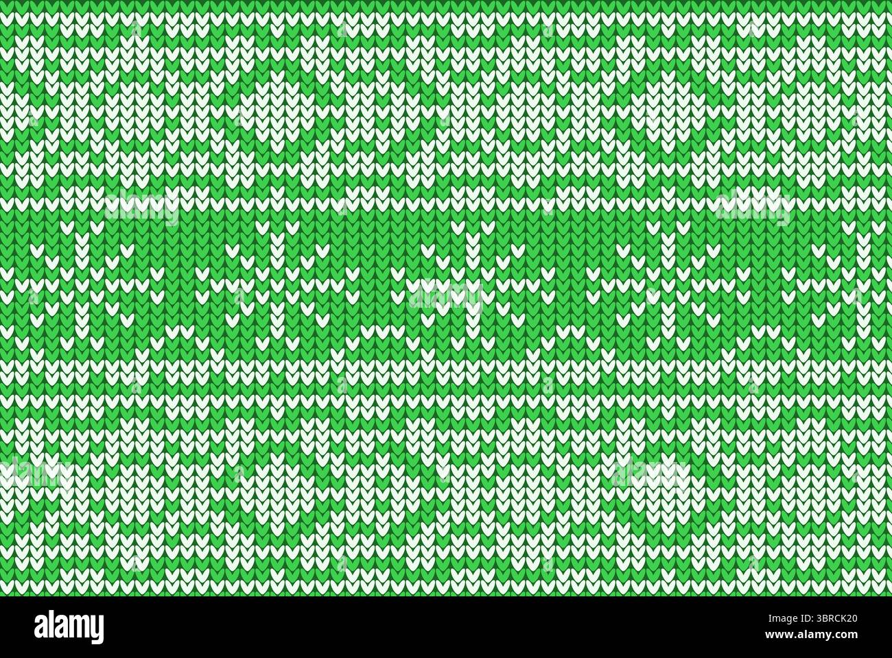 Knitting Christmas vector background snowflakes Stock Photo