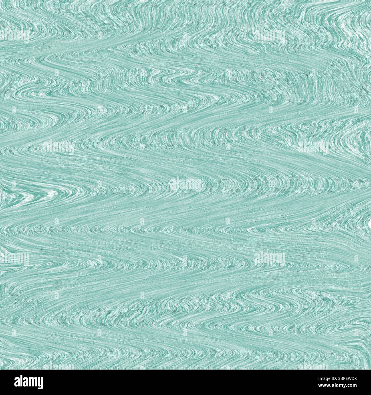 A wavy turquoise pattern creates a calming abstract background texture Stock Vector