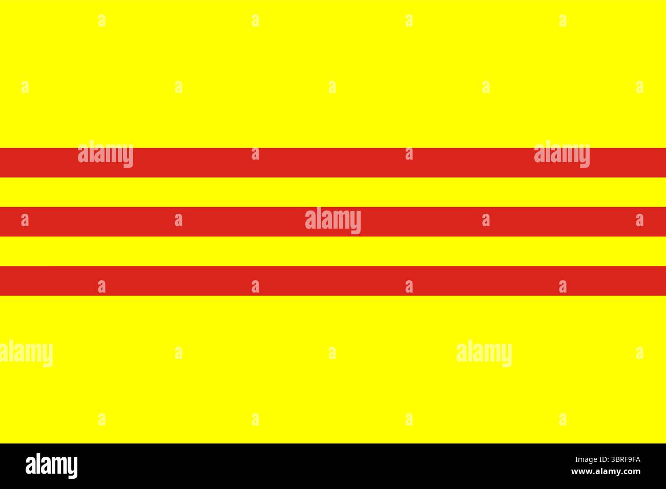 Flag of South Vietnam (1955–1975) – yellow field with three horizontal ...