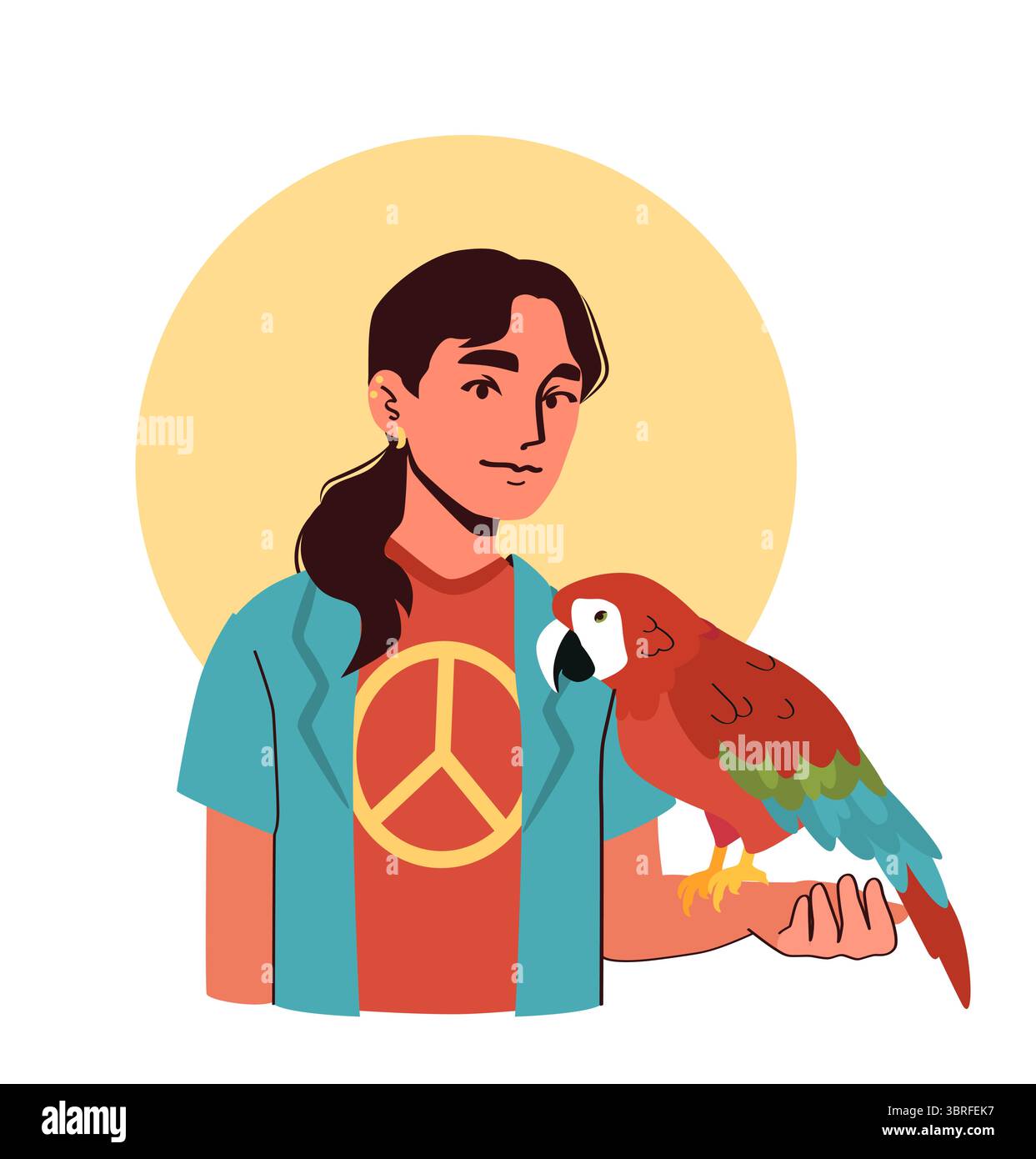 Hairstyle at the parrot hi-res stock photography and images - Alamy, image size:1243x1390