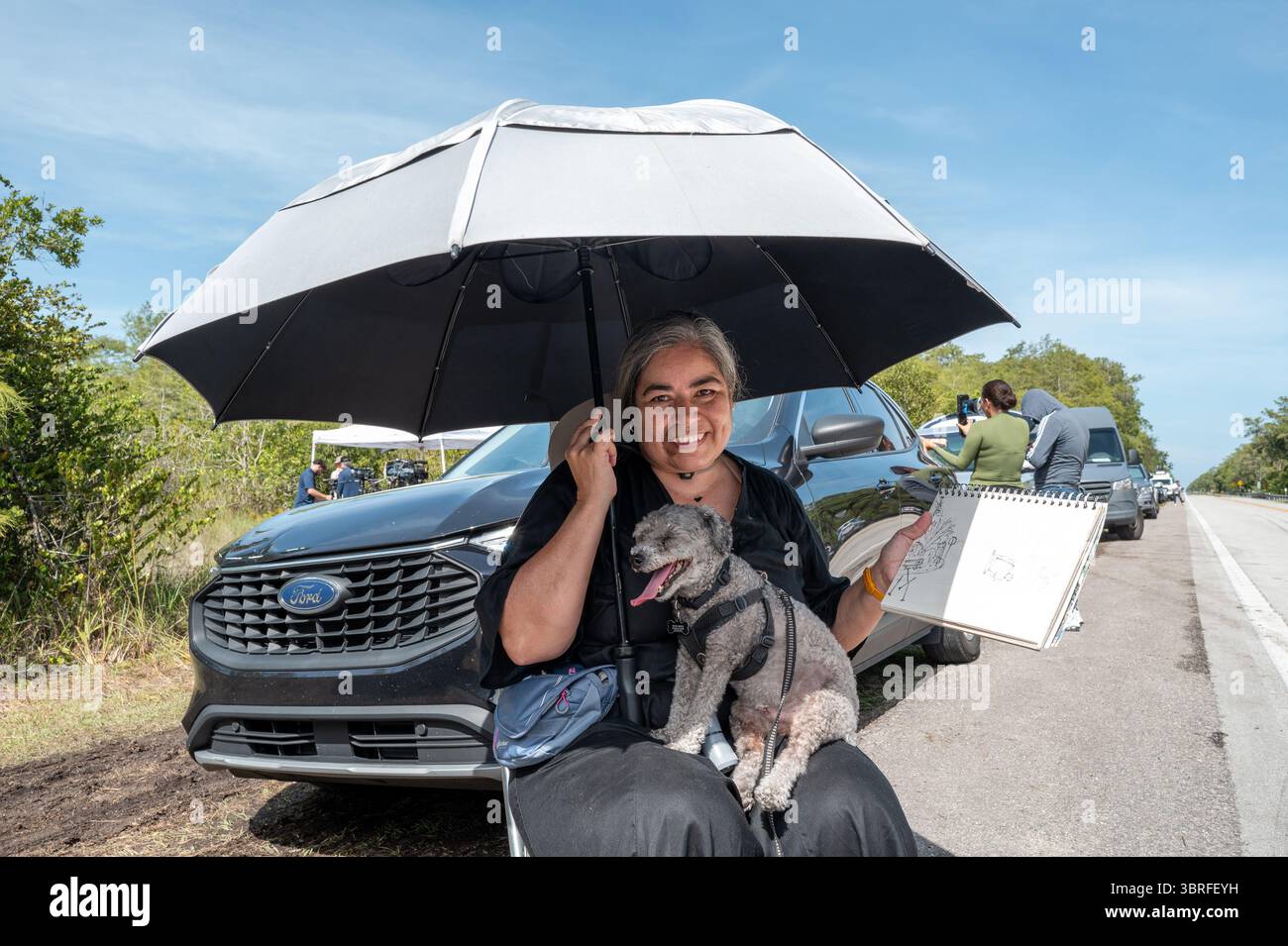 OCHOPEE, FLORIDA - JULY 12: Demonstrators protest the construction of a ...