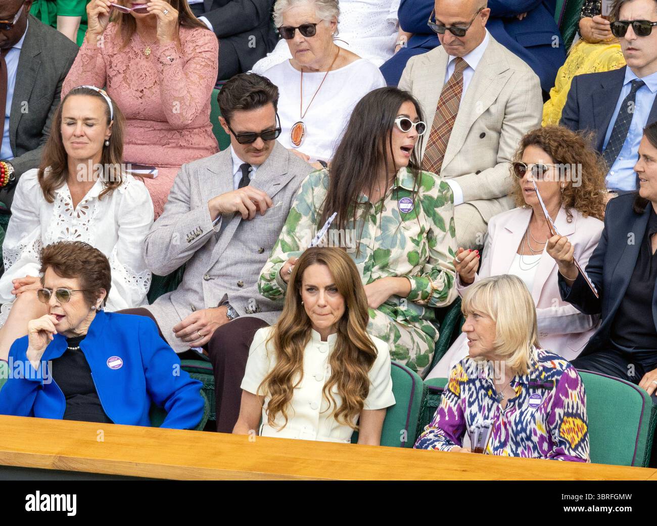 pic shows: Princess of Wales Kate Middleton At the the Wimbledon women ...