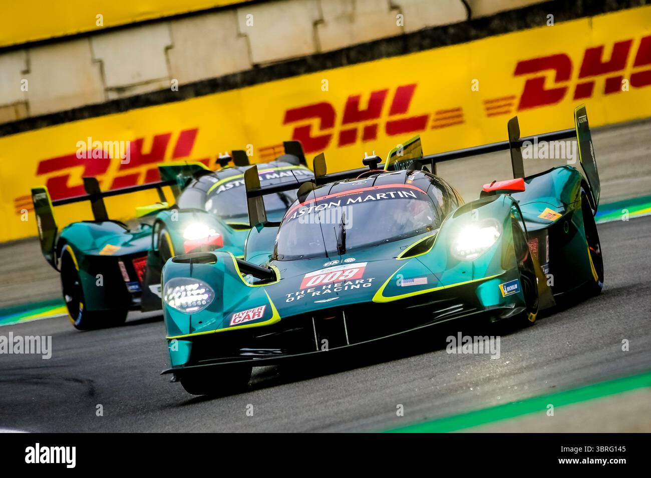 Alex RIBERAS (ESP) - Marco SORENSEN (DEN) | Aston Martin Thor Team Aston Martin Valkyrie (Hypercar) FIA World Endurance Championship (WEC) - Rolex 6 Hours of São Paulo. Race 5 of 8 at Autodromo Jose Carlos Pace in Interlagos, São Paulo, Brazil. Jul 12, 2025 Stock Photo