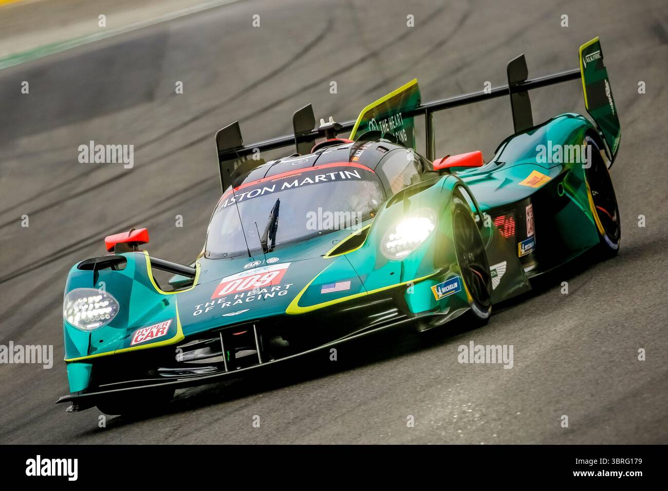 Alex RIBERAS (ESP) - Marco SORENSEN (DEN) | Aston Martin Thor Team Aston Martin Valkyrie (Hypercar) FIA World Endurance Championship (WEC) - Rolex 6 Hours of São Paulo. Race 5 of 8 at Autodromo Jose Carlos Pace in Interlagos, São Paulo, Brazil. Jul 12, 2025 Stock Photo