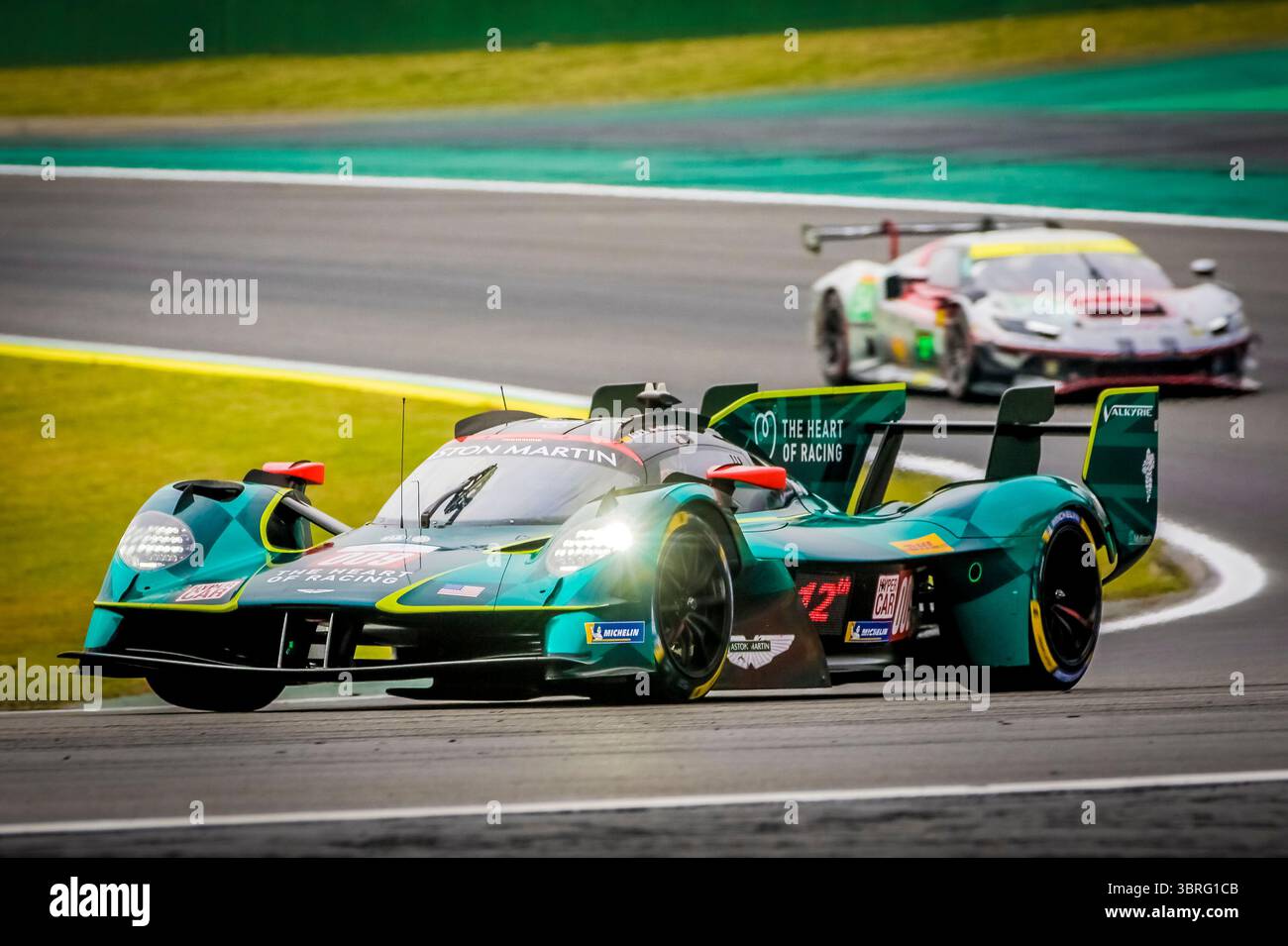 Alex RIBERAS (ESP) - Marco SORENSEN (DEN) | Aston Martin Thor Team Aston Martin Valkyrie (Hypercar) FIA World Endurance Championship (WEC) - Rolex 6 Hours of São Paulo. Race 5 of 8 at Autodromo Jose Carlos Pace in Interlagos, São Paulo, Brazil. Jul 12, 2025 Stock Photo