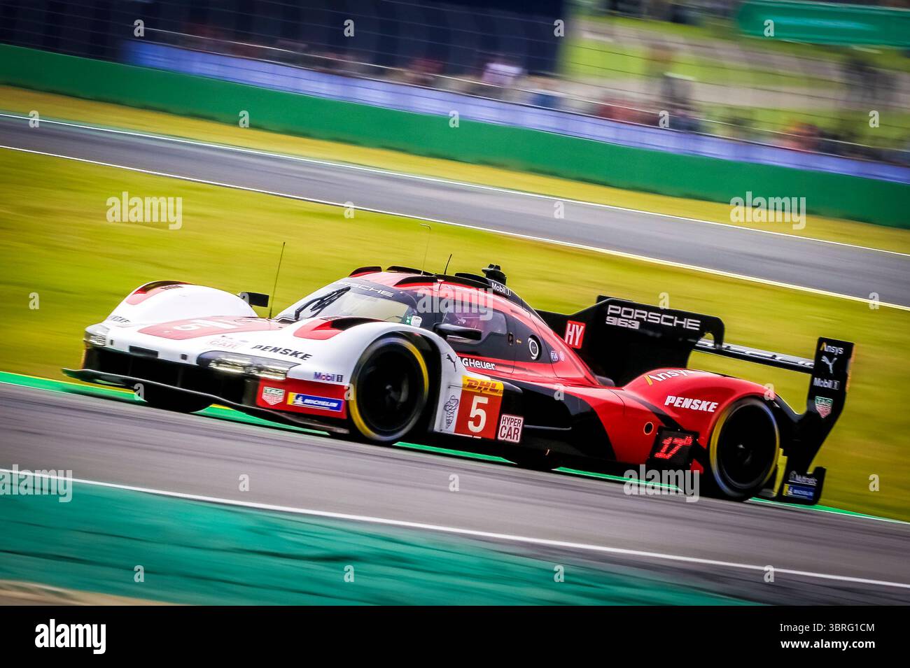 Julien ANDLAUER (FRA) - Michael CHRISTENSEN (DEN) | Porsche Pense Motorsport (Hypercar) FIA World Endurance Championship (WEC) - Rolex 6 Hours of São Paulo. Race 5 of 8 at Autodromo Jose Carlos Pace in Interlagos, São Paulo, Brazil. Jul 12, 2025 Stock Photo