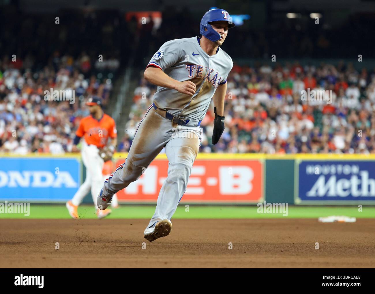 HOUSTON, TX - JULY 12: during the MLB game between the Texas Rangers ...