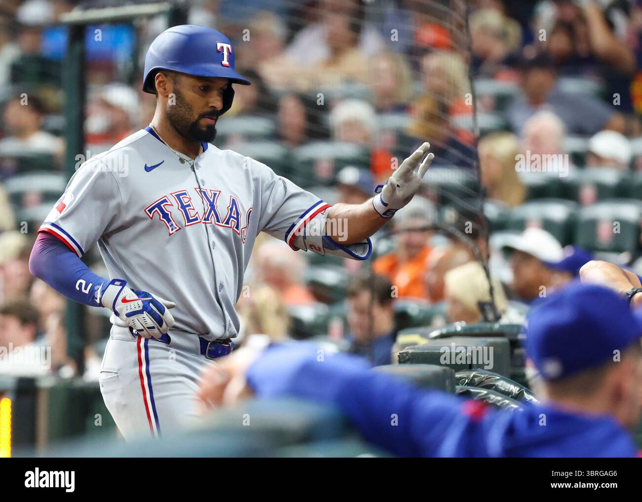 HOUSTON, TX - JULY 12: Texas Rangers second baseman Marcus Semien (2 ...